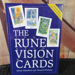 The Rune Vision Cards w paperback book, 2000 edition, NOS~